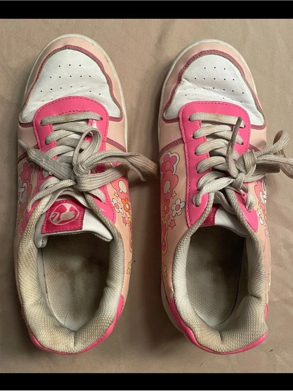 Barbie Pink and Light Pink Floral Graphic Sneakers
